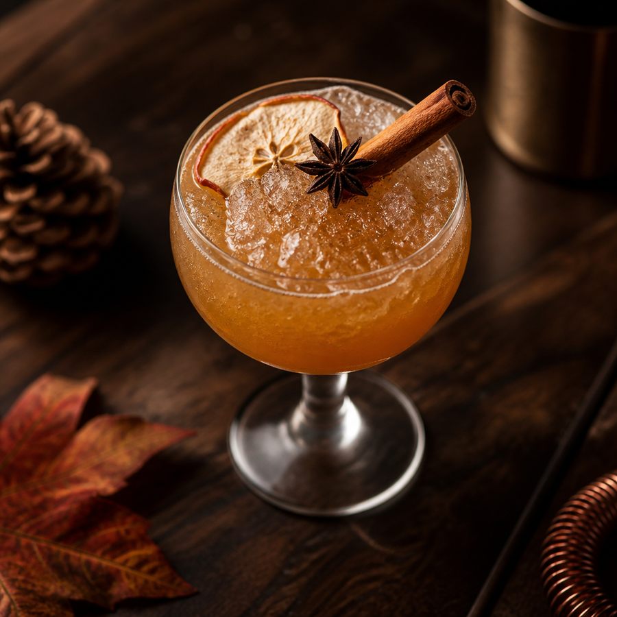 receta del cóctel Otoño Chai Swizzle