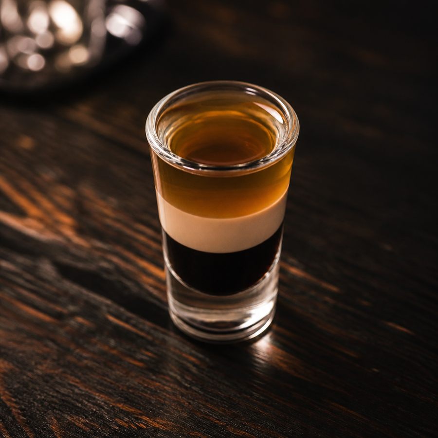 receita do coquetel B-54 Shot