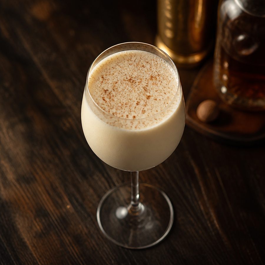 receta del cóctel Baltimore Egg Nog