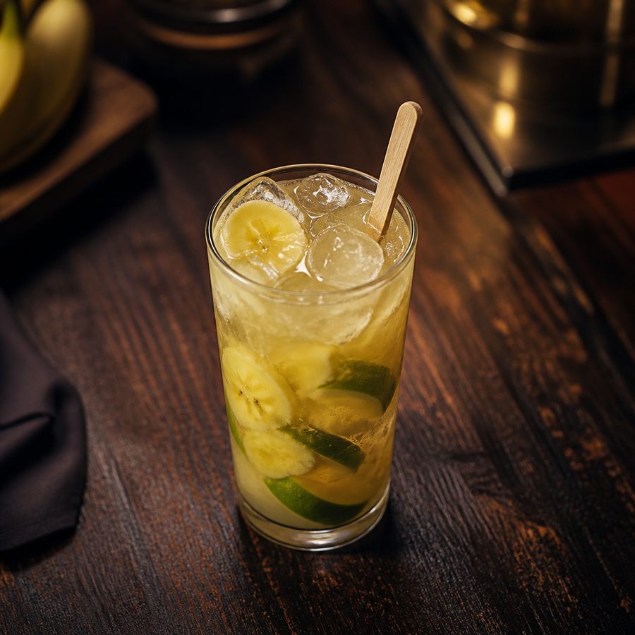 Banana Caipirinha cocktail opskrift