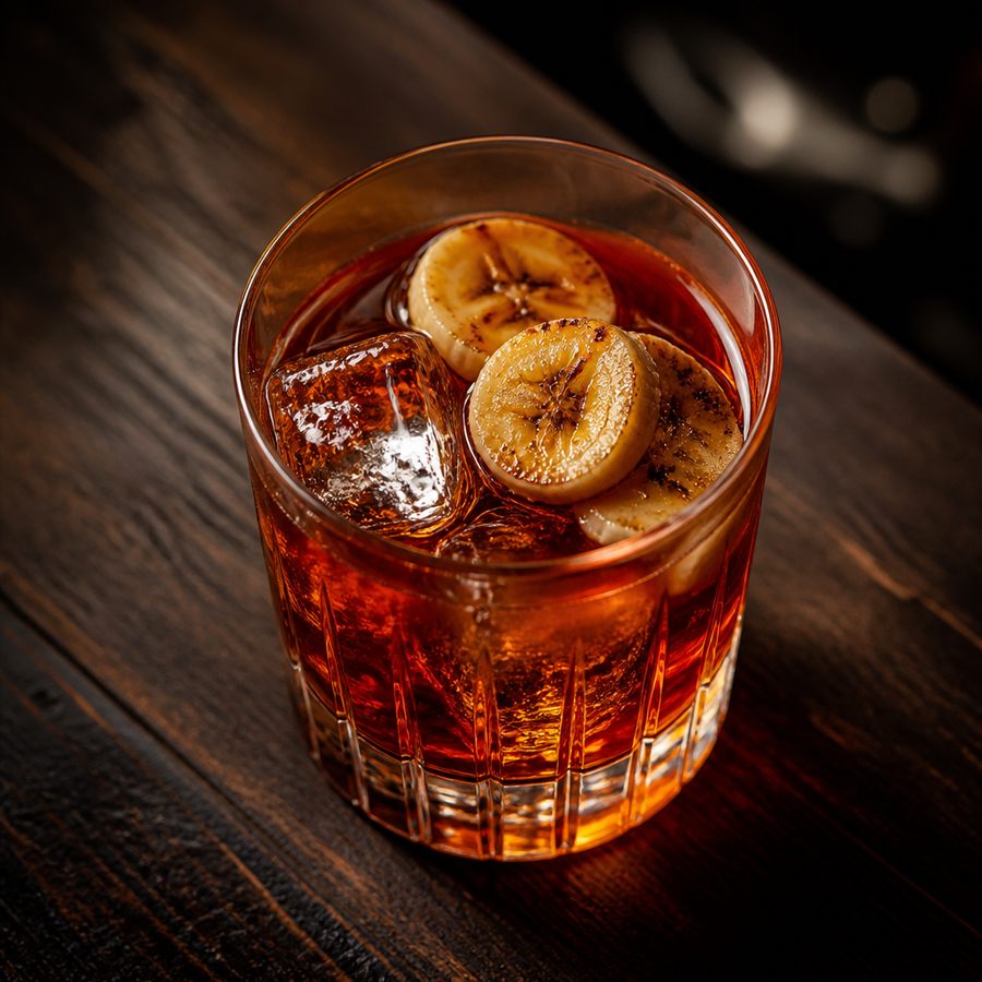 Banānu Negroni kokteiļa recepte