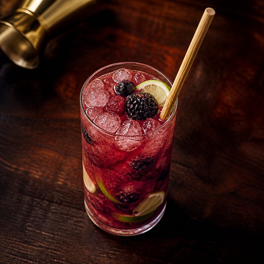 Berry Caipirinha cocktail opskrift