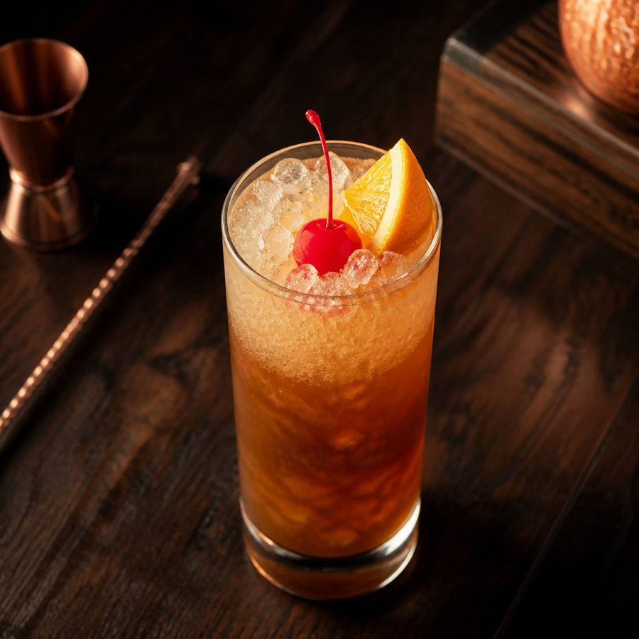 Black Rum Swizzle Cocktail Rezept