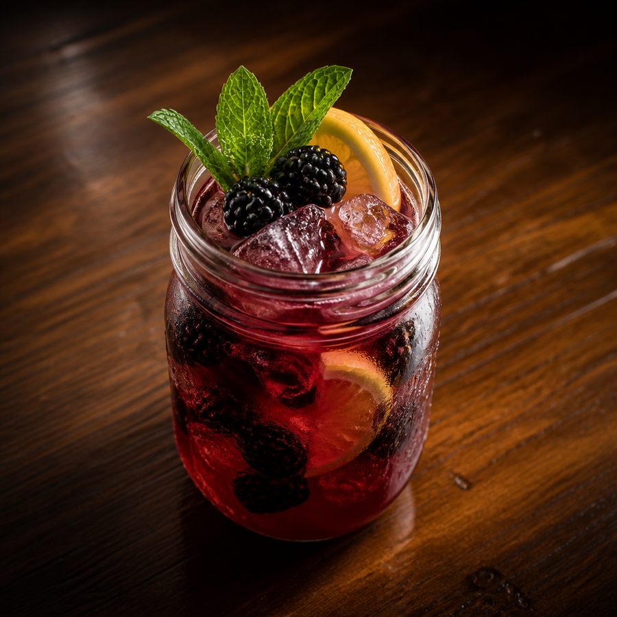 Blackberry Bourbon Lemonade cocktail opskrift