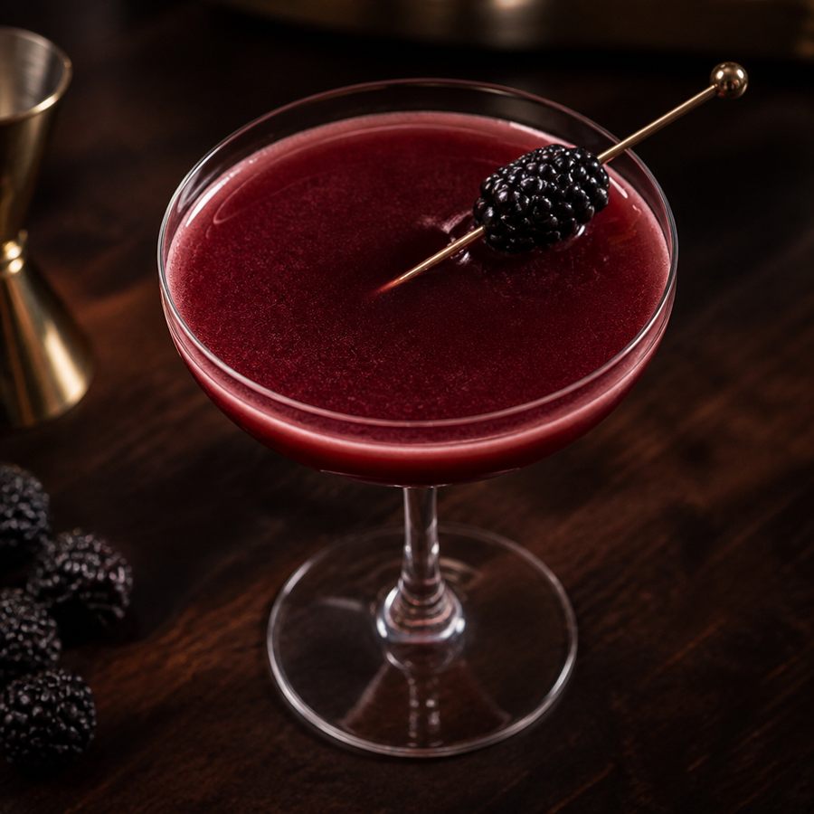 Blackberry Martini Test cocktail opskrift