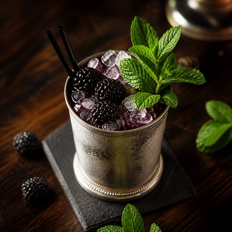 Blackberry Mint Margarita Julep Cocktail Rezept