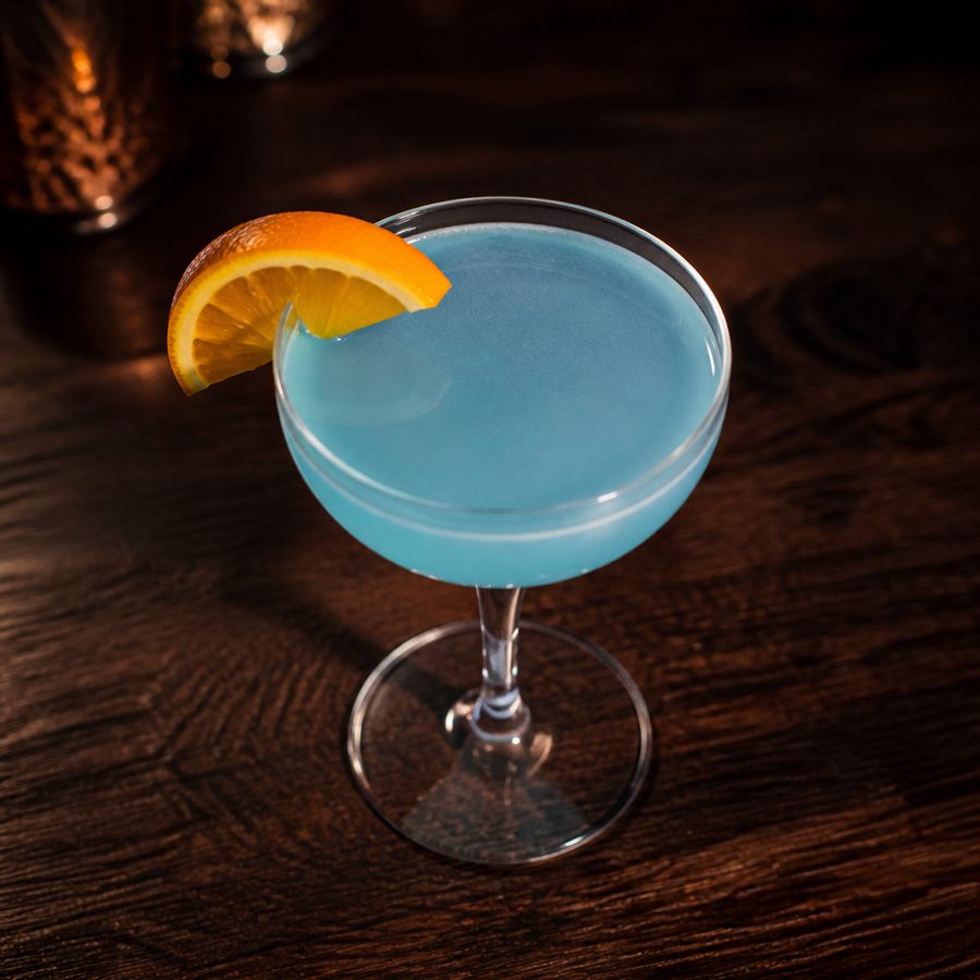 receita do coquetel Blue Train
