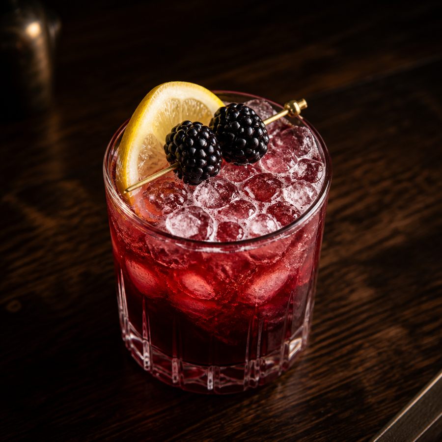 receita do coquetel Bramble
