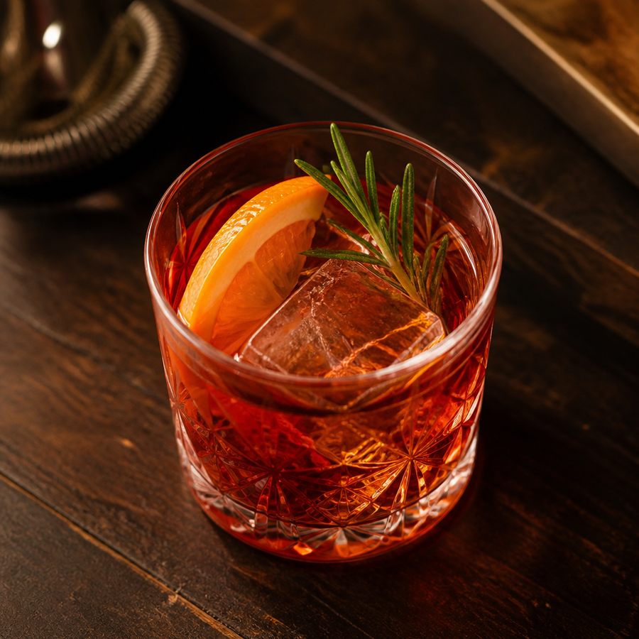 Braulio Amber Negroni สูตรค็อกเทล