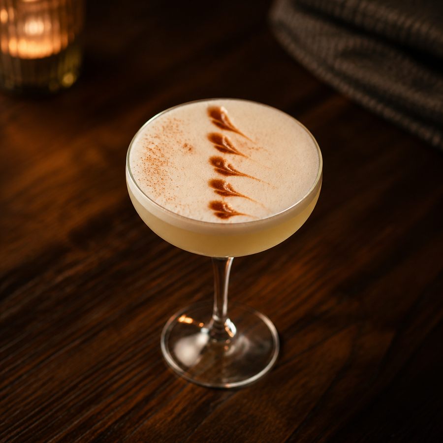 Caorunn Cider Flip cocktail opskrift
