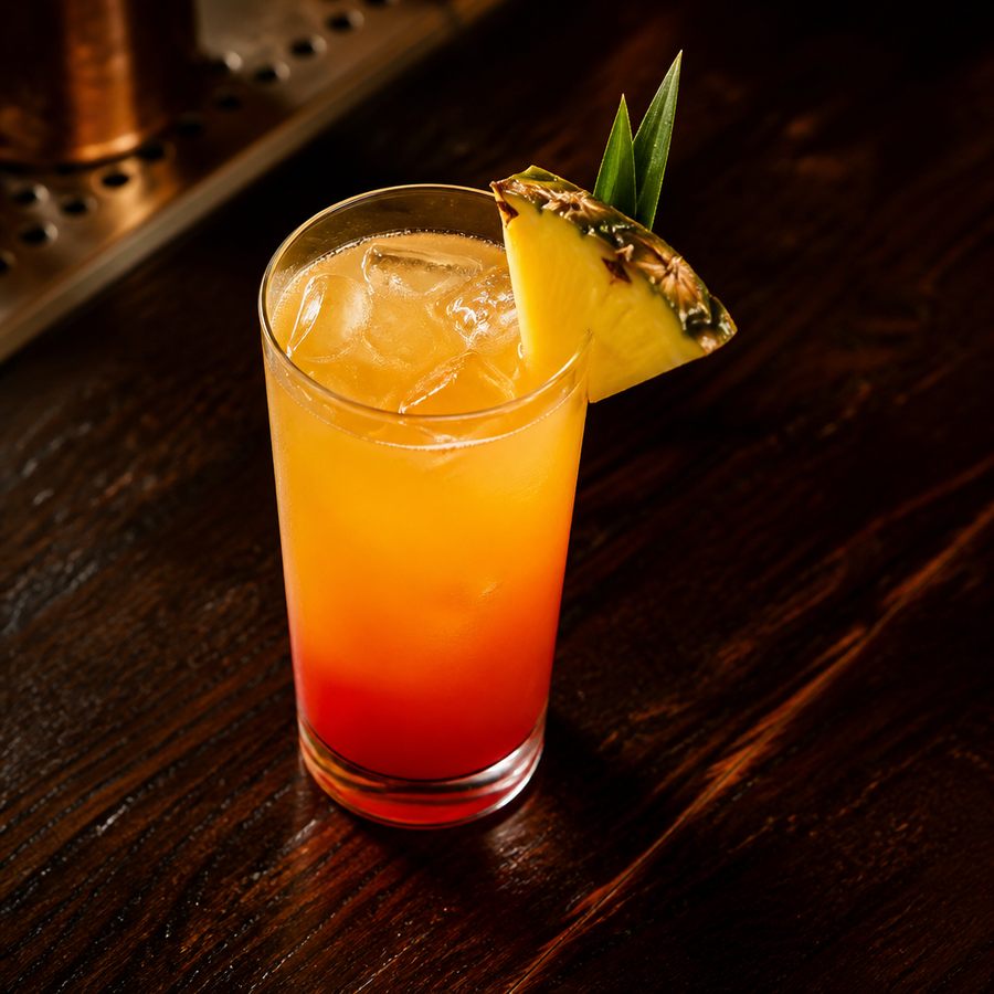 receta del cóctel Caribbean sunset