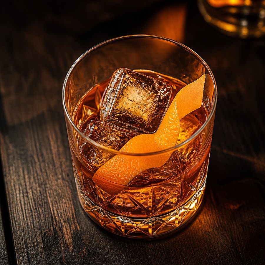 chad's Old Fashioned Cocktail (Difford's recipe) สูตรค็อกเทล