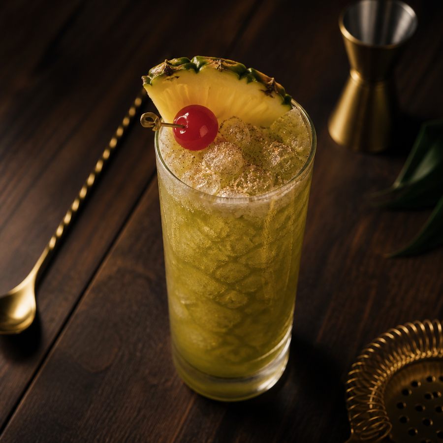 Chartreuse Swizzle resep koktail