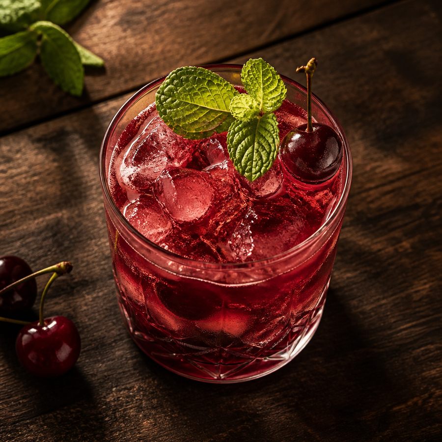 Cherry Caipiroska resep koktail