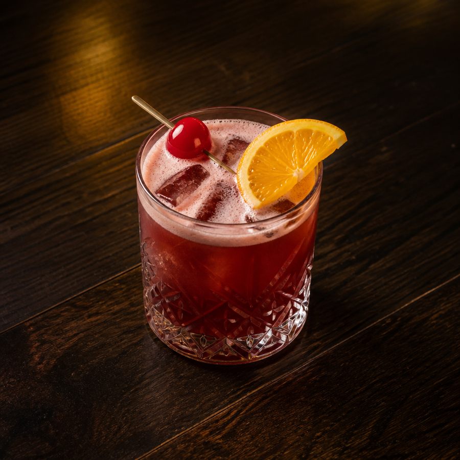 Cherry Sour Bourbon resep koktail