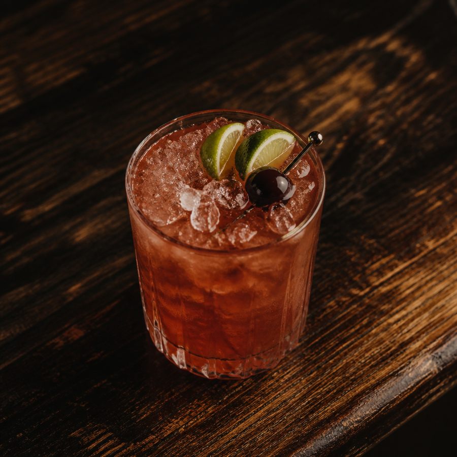 Cherry zombie (mild versjon) cocktailoppskrift