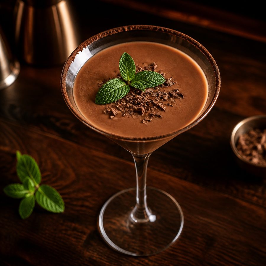 Chocolate Mint Martini Cocktail Rezept