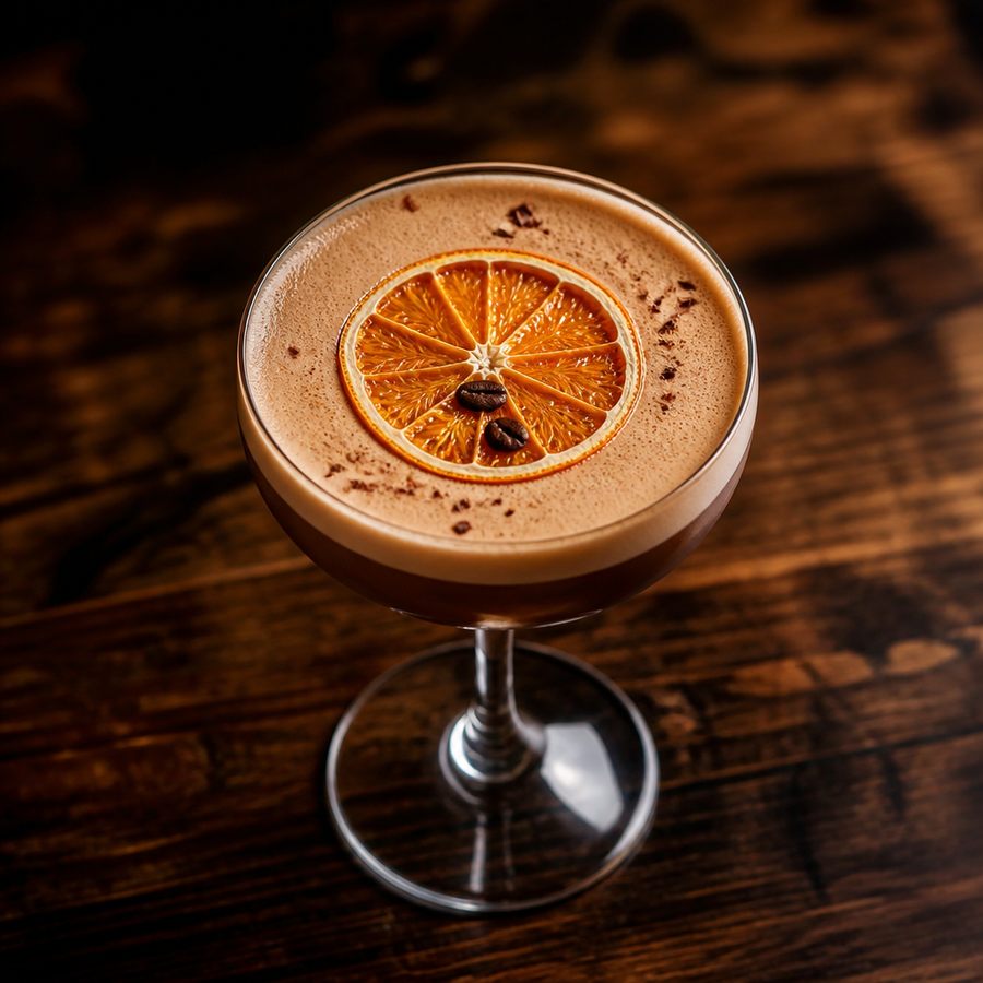 Chocolate Orange Espresso Martini cocktail opskrift