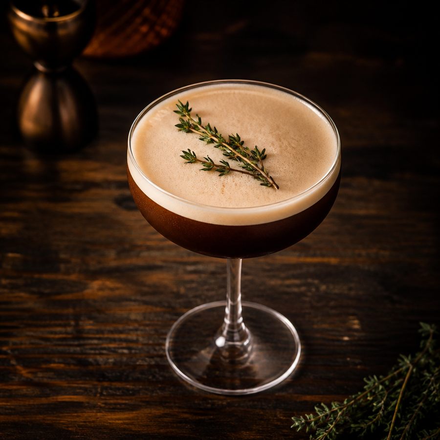 Coffee Thyme kokteilio receptas