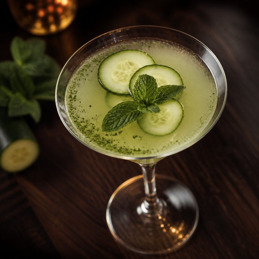 Komkommer & Munt Martini cocktailrecept