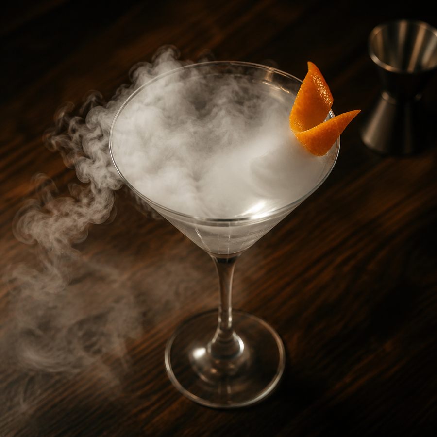 Dry Ice Martini สูตรค็อกเทล