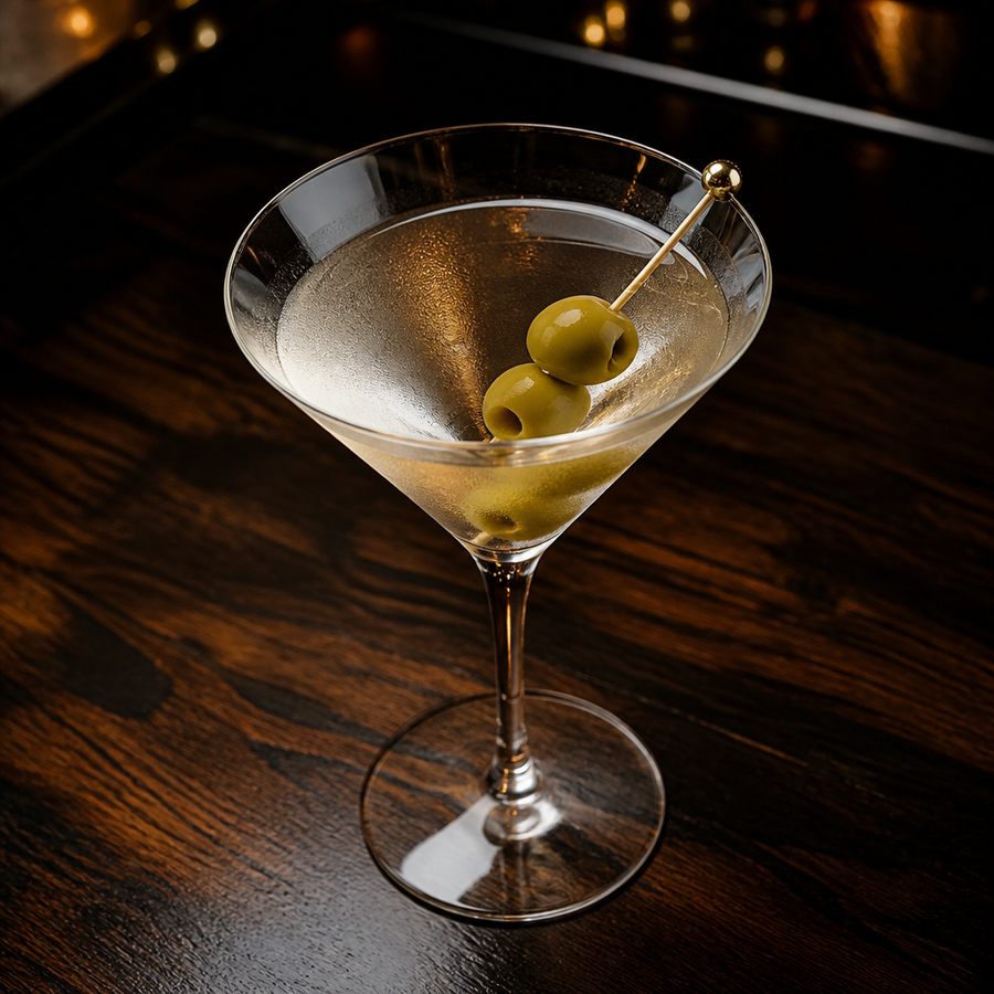 Dry Martini - Der 'Nackte' oder 'Direkte' Martini Cocktail Rezept