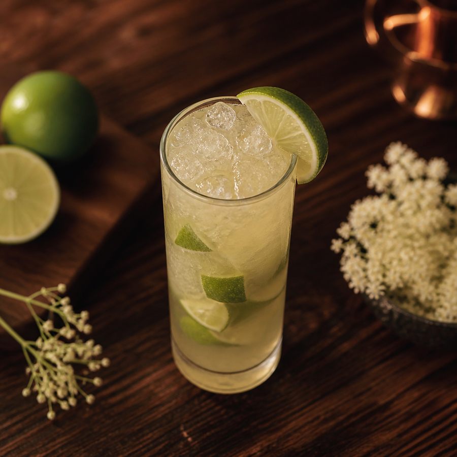 ricetta del cocktail Elderflower Caipirinha