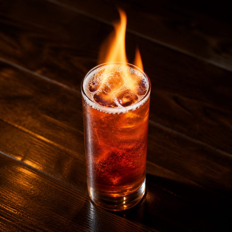 Flaming Dr. Pepper cocktailoppskrift