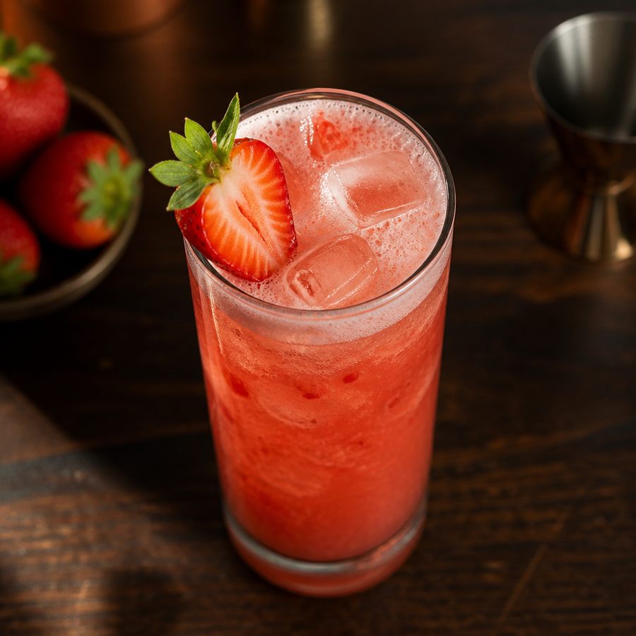Fresa Batida Cocktail Rezept