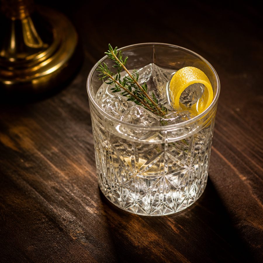 receita do coquetel Gin and Thyme