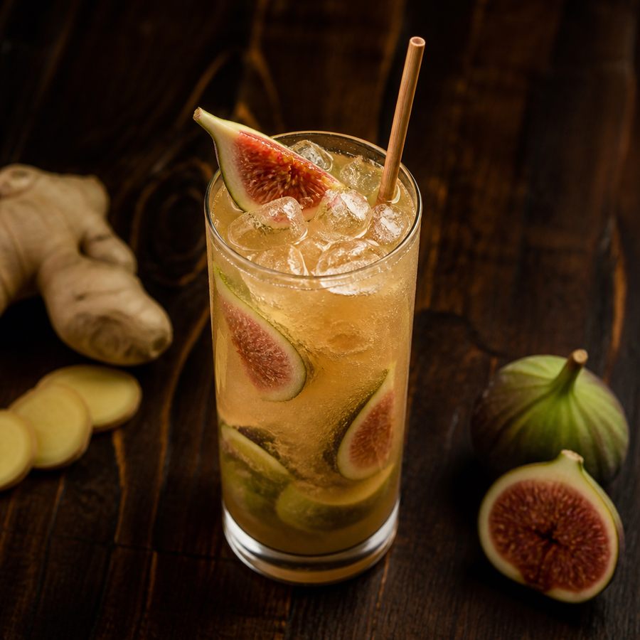 Ginger & Fig Caipirinha สูตรค็อกเทล