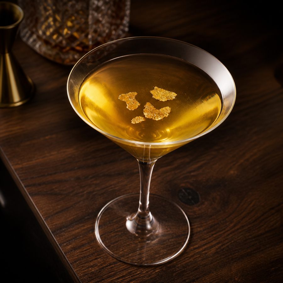 Gold Martini cocktail opskrift