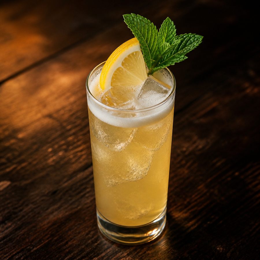 Golden Fizz #1 cocktail opskrift