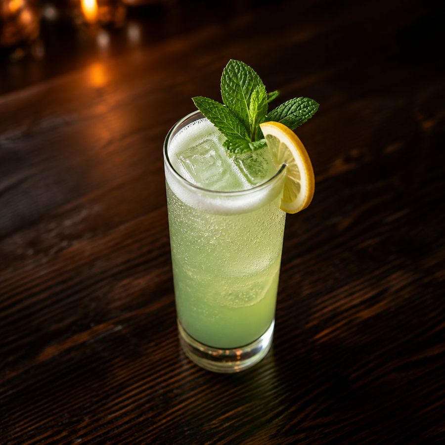 Green Fizz cocktail opskrift