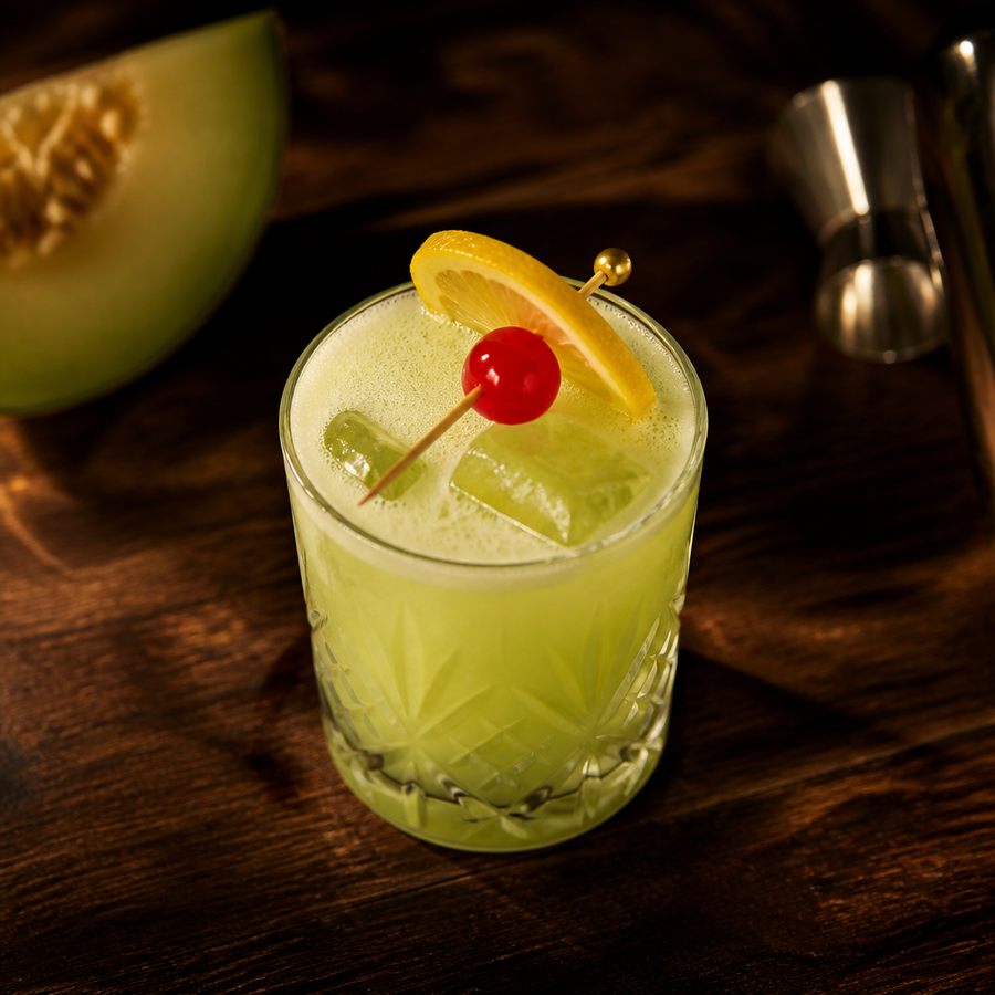 Green Melon Sour Cocktail Rezept