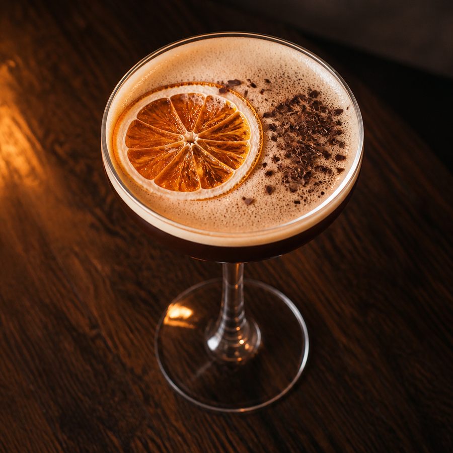 Recept na koktejl Harry Oleson's Chocolate Orange Espresso Martini