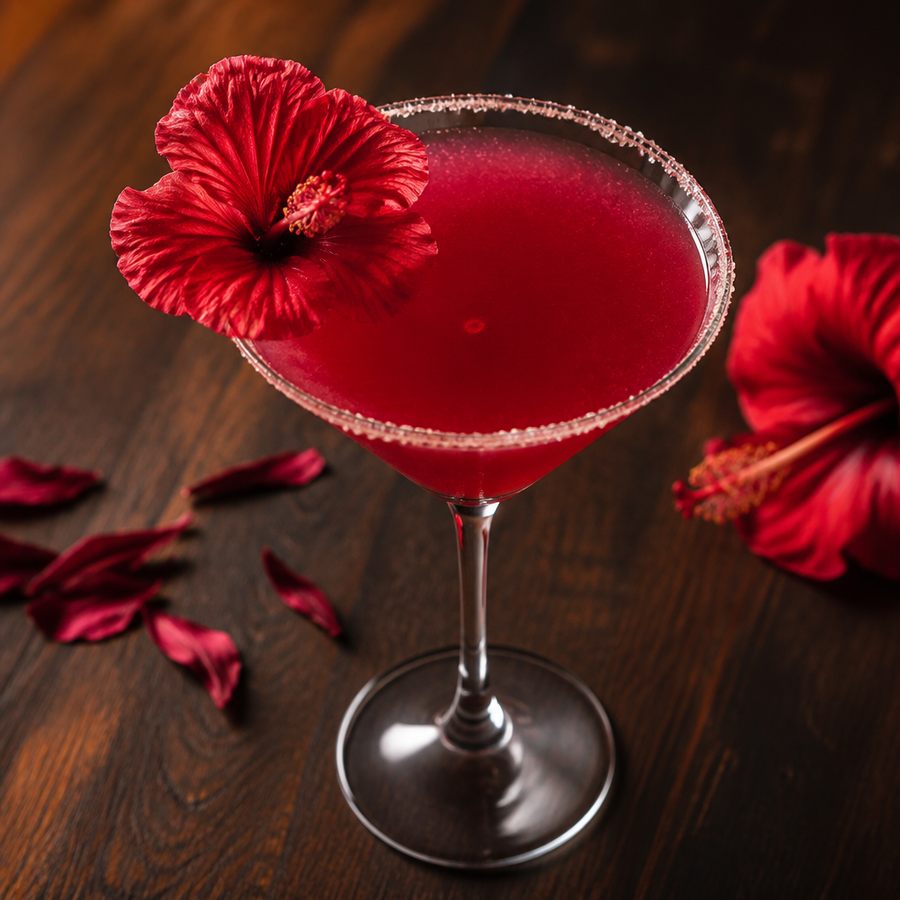 Hibiscus Margarita สูตรค็อกเทล