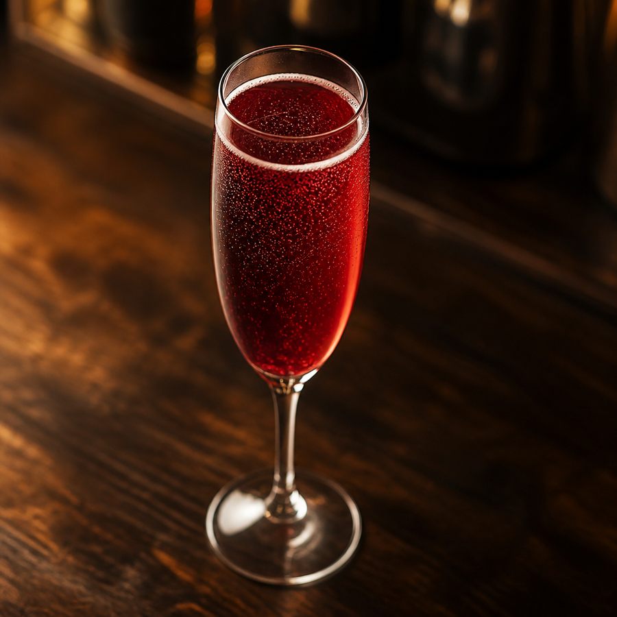 receta del cóctel Kir Royale