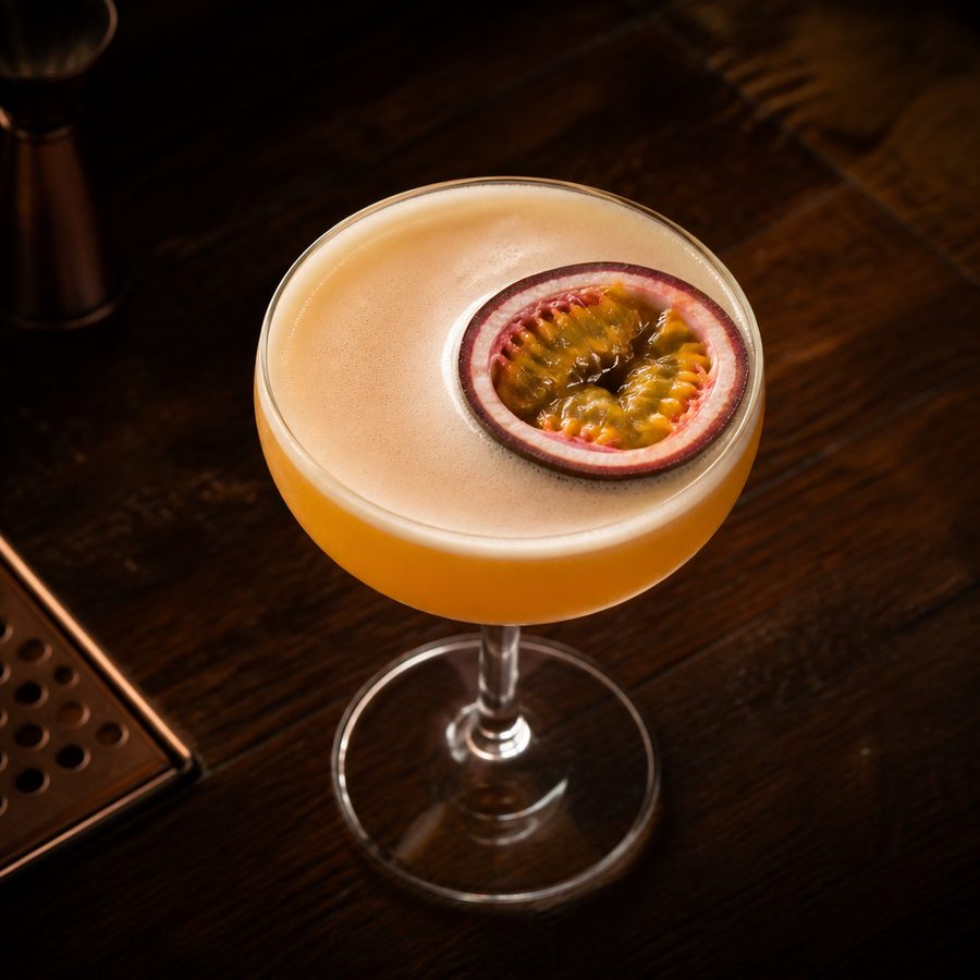 receta del cóctel Koen's Passion Fruit Cocktail