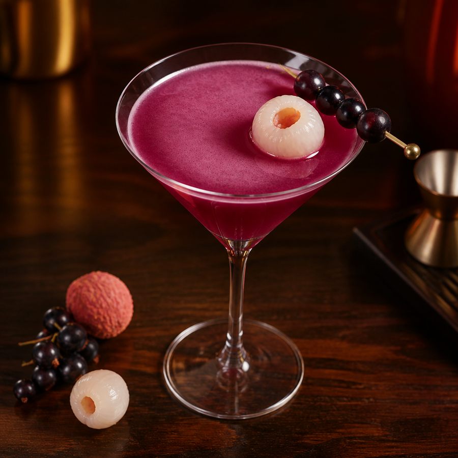recette du cocktail Cocktail Lychee & Cassis