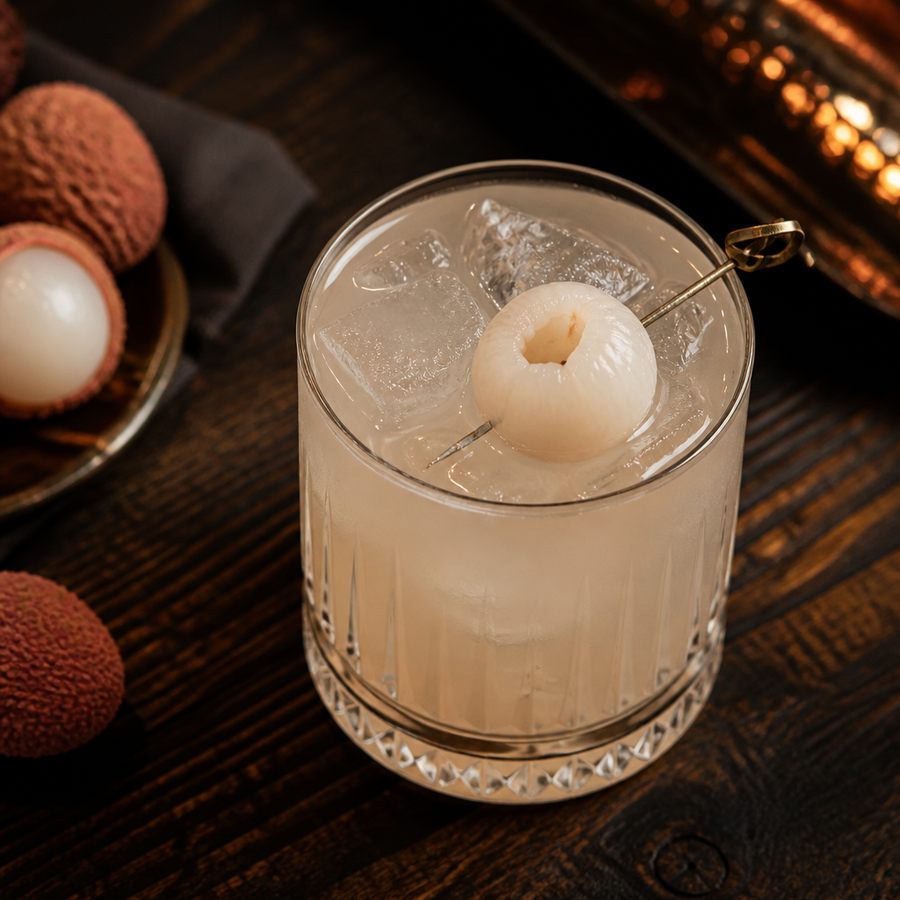 Lychee Mac kokteilio receptas