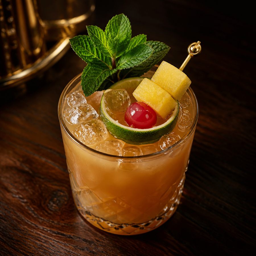 Mai Tai (Trader Vic's) Cocktail สูตรค็อกเทล