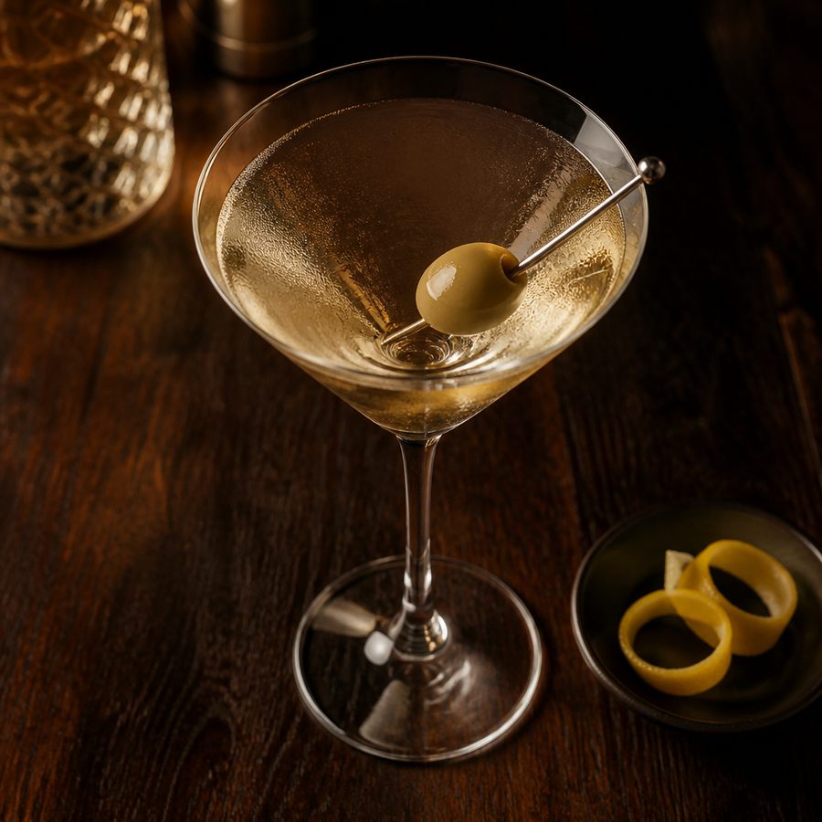 Malty Dry Martini Cocktail Rezept