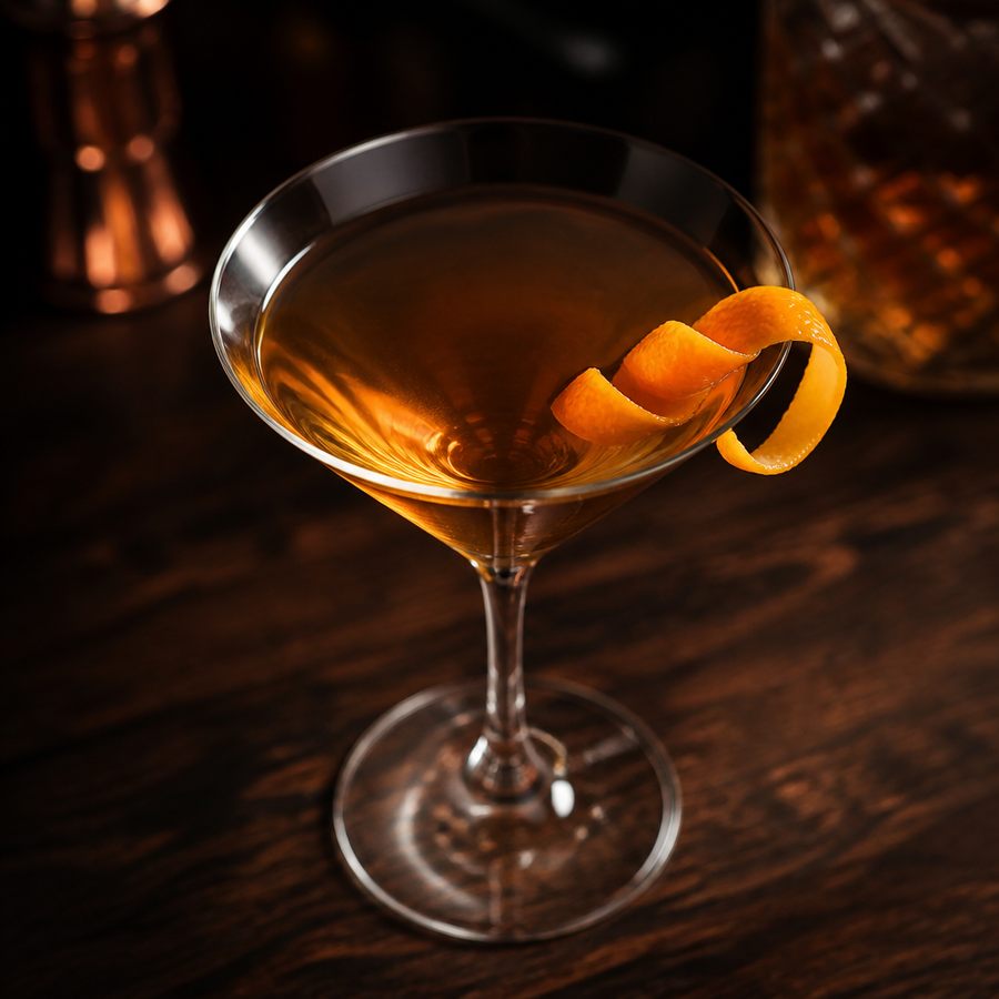 Man-Bour-Tini kokteilio receptas