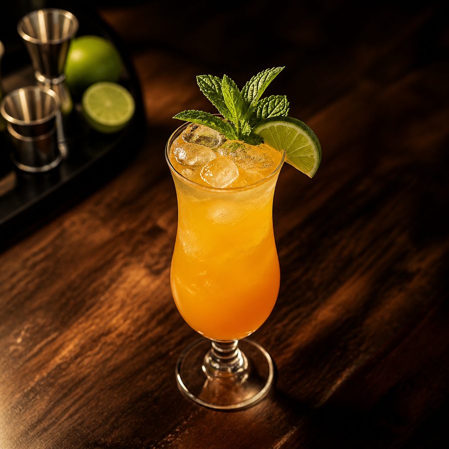 Marama Rum Punch cocktail opskrift