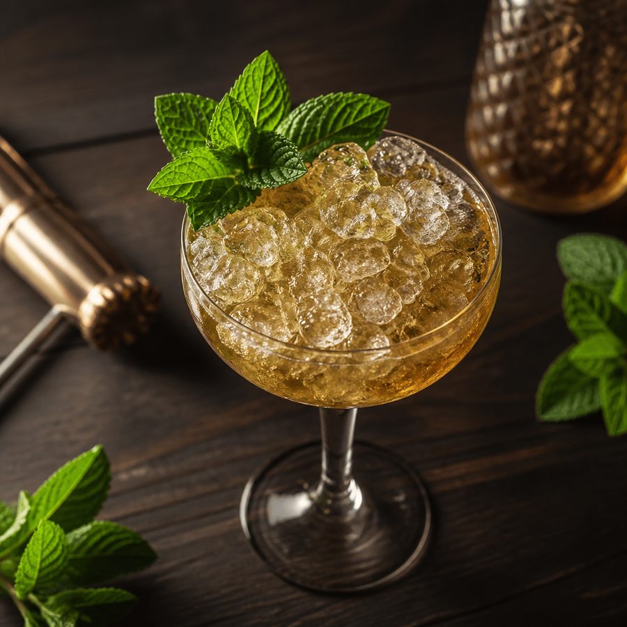 Mint Infused Julep (punch) สูตรค็อกเทล