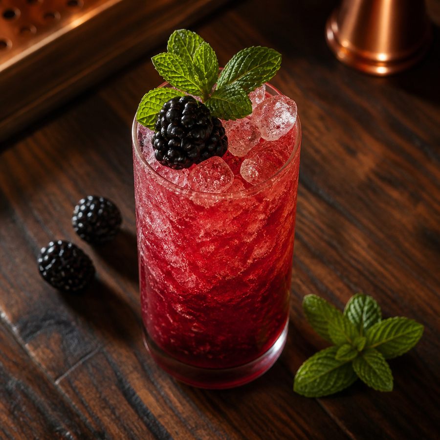 Mixed Berry Julep สูตรค็อกเทล