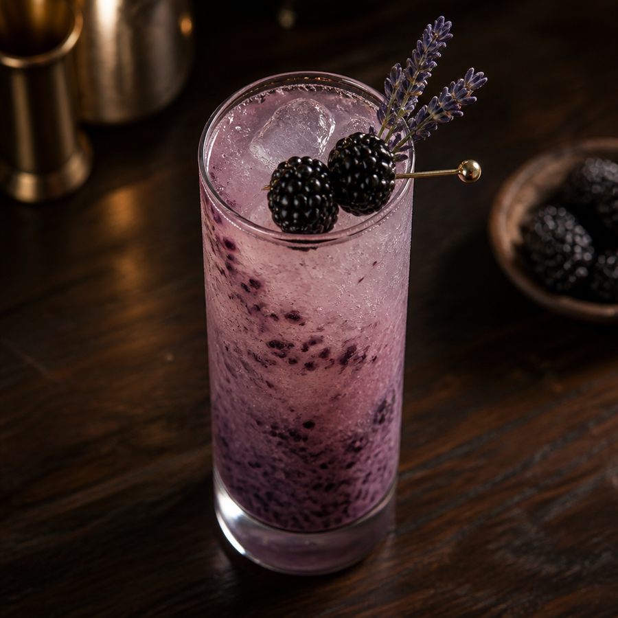 Mure & Lavandă Batida rețetă de cocktail