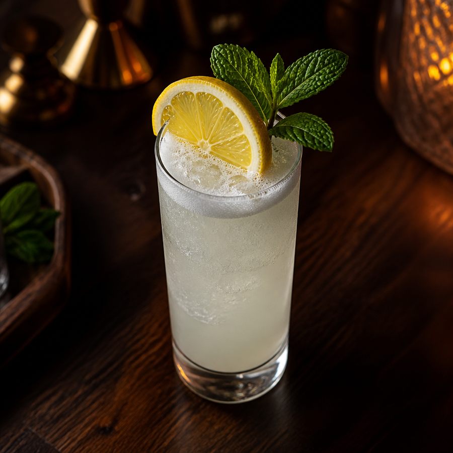 New Orleans Gin Fizz สูตรค็อกเทล
