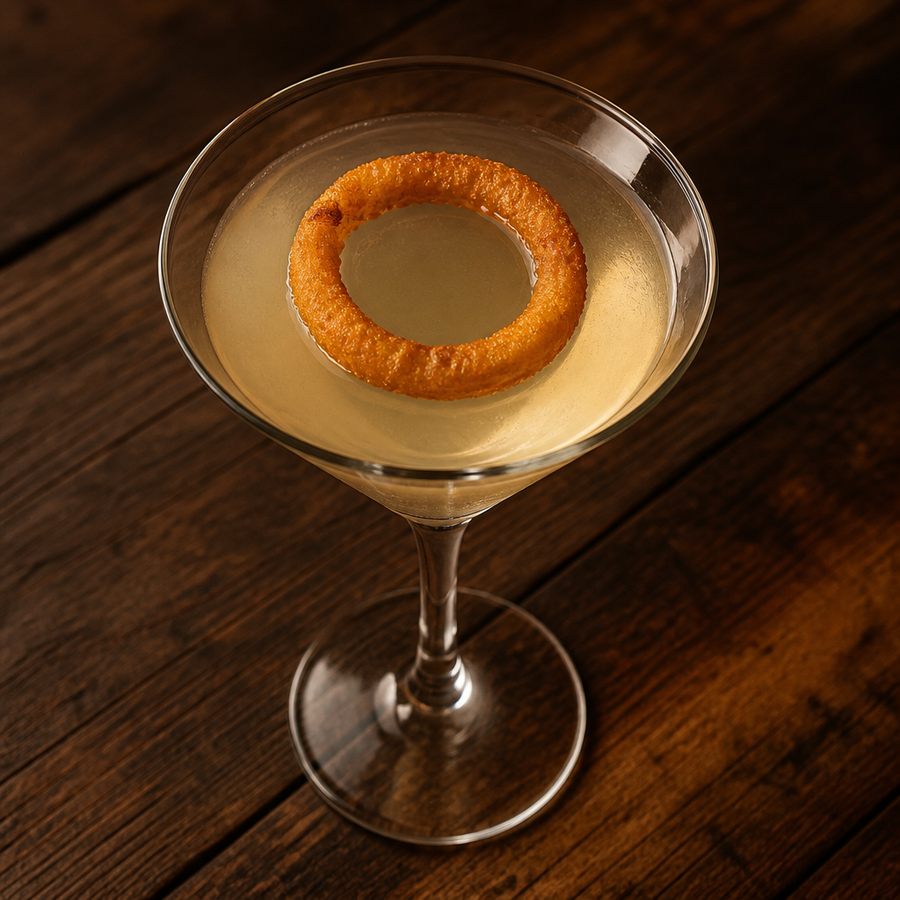 Onion Ring Martini cocktail opskrift